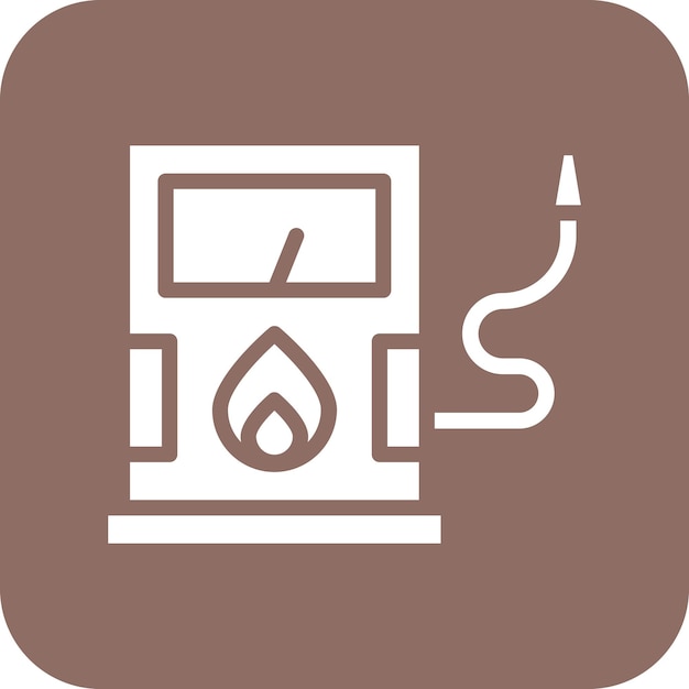 Ilustración del icono vectorial de combustibles del conjunto de iconos de energía renovable