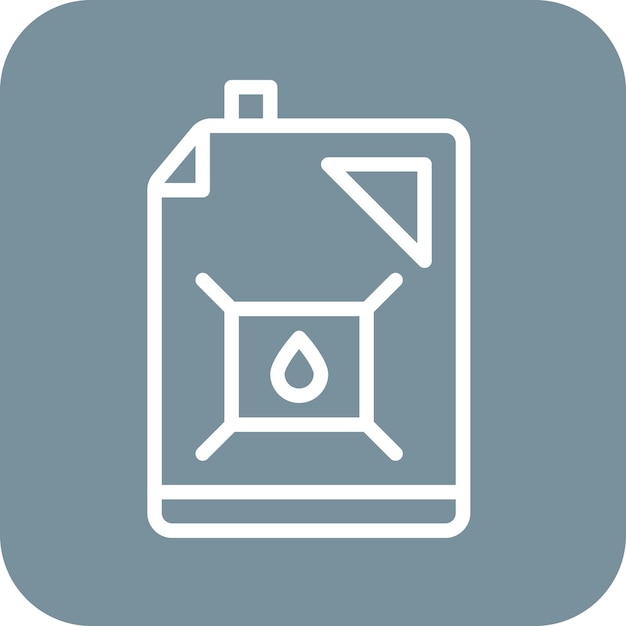 Vector ilustración del icono vectorial de combustibles fósiles del conjunto de iconos de energía renovable