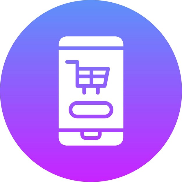 Ilustración del icono vectorial de comercio electrónico del conjunto de iconos de marketing digital