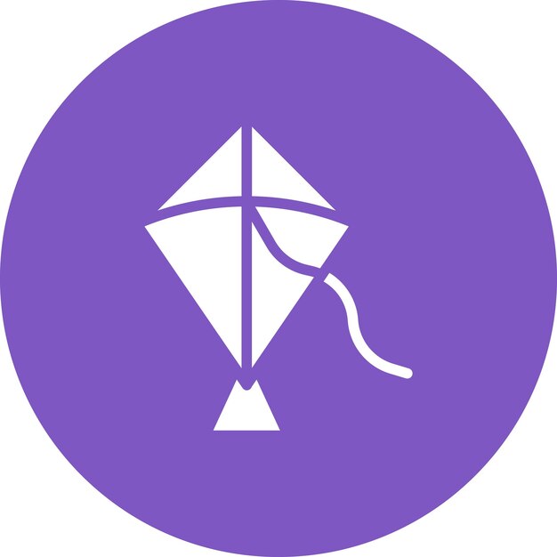 Ilustración del icono vectorial de cometas del conjunto de iconos de entretenimiento