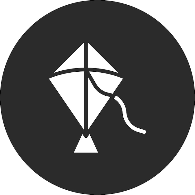 Ilustración del icono vectorial de cometas del conjunto de iconos de entretenimiento