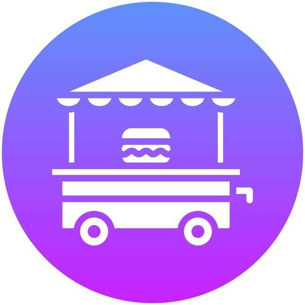 Ilustración del icono vectorial de comida callejera del conjunto de iconos de comida callecera
