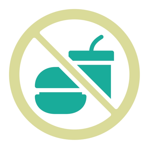 Ilustración del icono vectorial de comida rápida del conjunto de iconos de cuidado dental