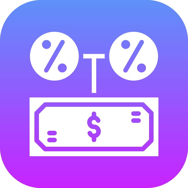 Vector ilustración del icono vectorial de la comisión del conjunto de iconos de finanzas y dinero