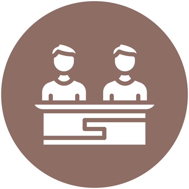 Ilustración del icono vectorial del Comité de la Ley