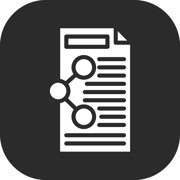 Ilustración del icono vectorial de compartición de contenido del conjunto de iconos de marketing