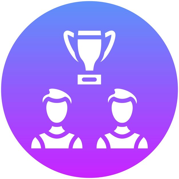 Ilustración del icono vectorial de la competencia del conjunto de iconos de Generation Gap