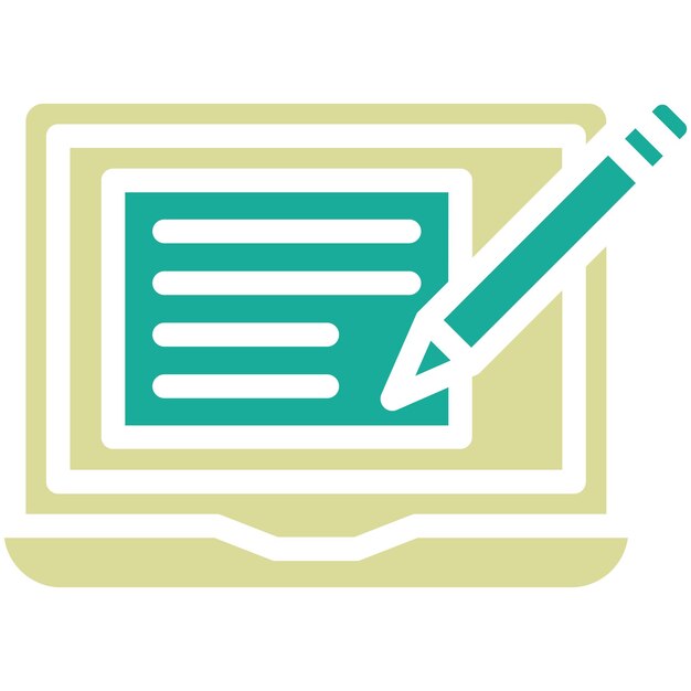 Ilustración de icono vectorial de la composición del conjunto de iconos de OnGLDG Education