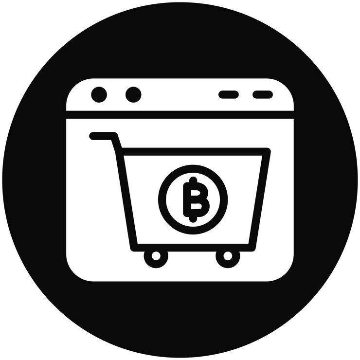 Vector ilustración del icono vectorial de compra del conjunto de iconos de criptomonedas