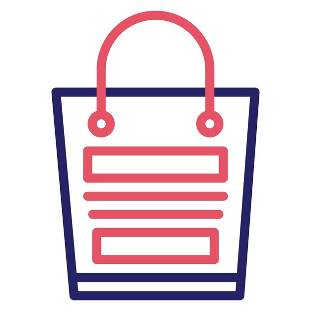 Ilustración de icono vectorial de compras incorrecta del conjunto de iconos de servicios hoteleros