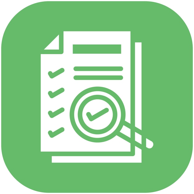 Ilustración del icono vectorial de comprobación de archivos del conjunto de iconos de trabajo desde el hogar