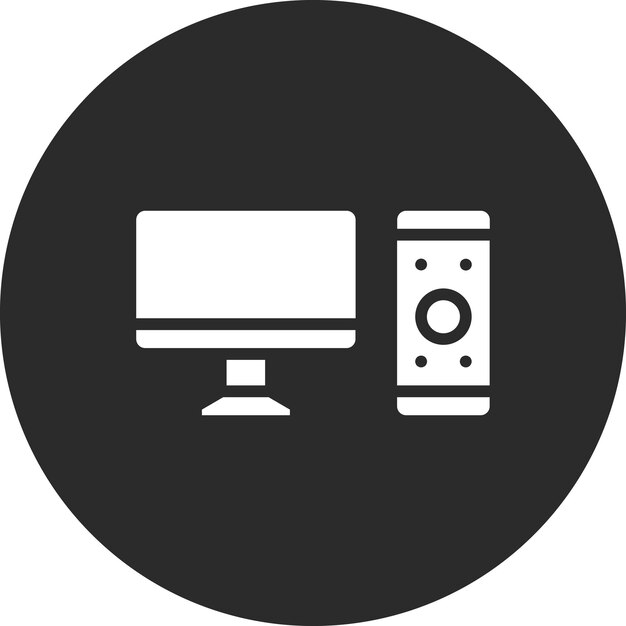 Ilustración de icono vectorial de computadora del conjunto de iconos de papelería de Office