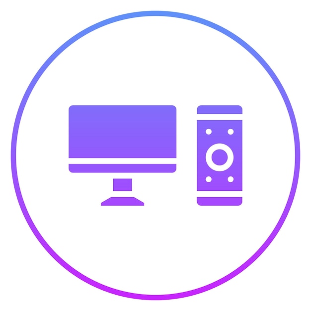 Ilustración de icono vectorial de computadora del conjunto de iconos de papelería de Office