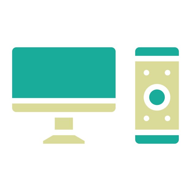 Ilustración de icono vectorial de computadora del conjunto de iconos de papelería de Office