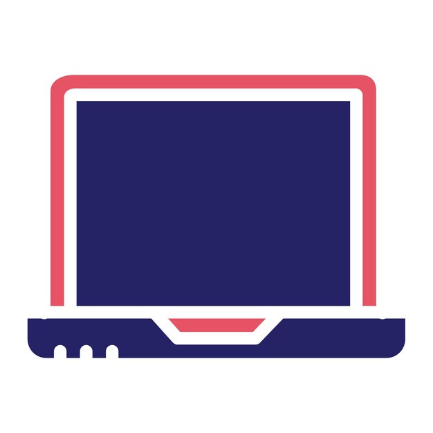 Ilustración del icono vectorial de la computadora portátil del conjunto de iconos de tecnología