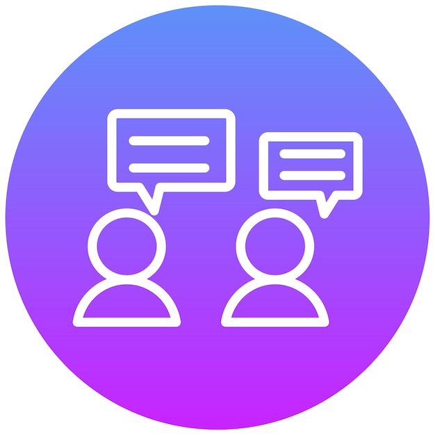 Ilustración del icono vectorial de comunicación del conjunto de iconos de red