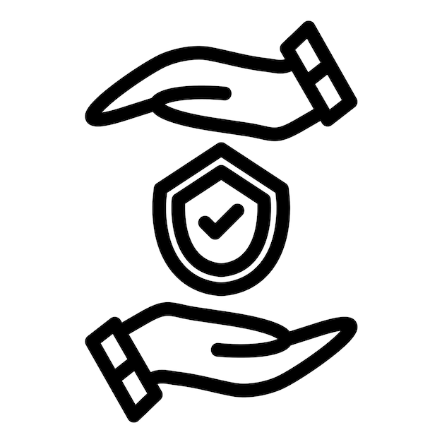 Ilustración del icono vectorial de confianza del conjunto de iconos de Amistad