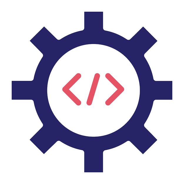 Ilustración del icono vectorial de la configuración de programación del conjunto de iconos SEO y SEM