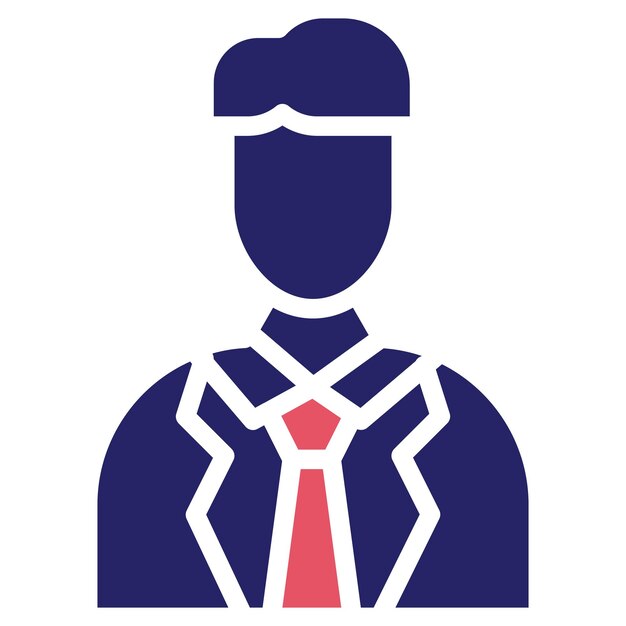 Ilustración del icono vectorial del conjunto de iconos de contabilidad del asesor financiero masculino