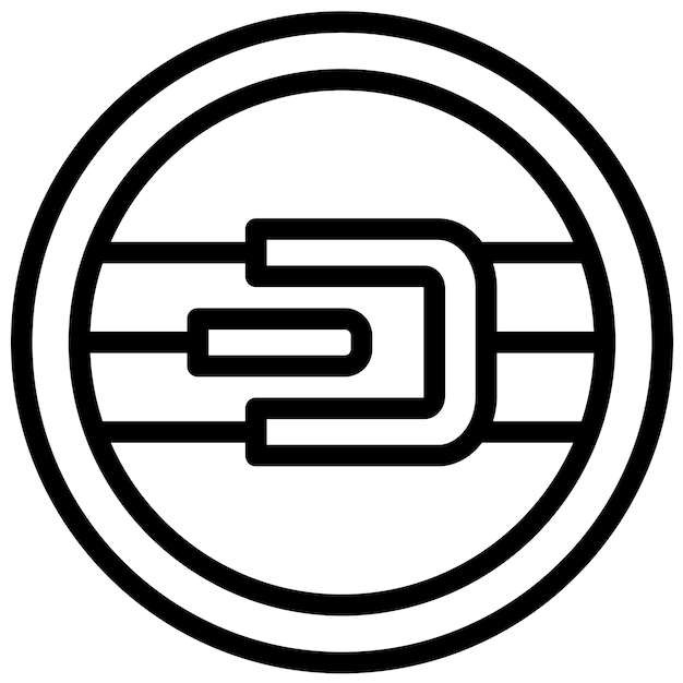 Ilustración del icono vectorial del conjunto de iconos de criptomonedas