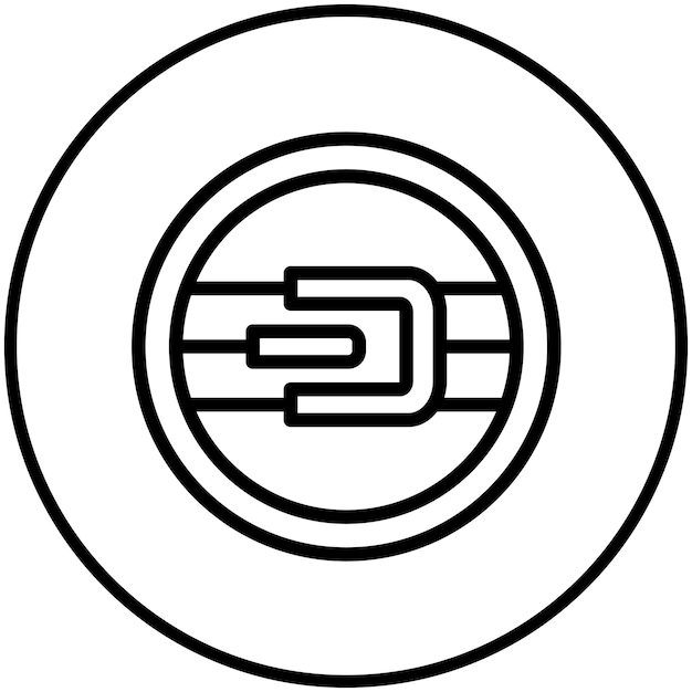 Ilustración del icono vectorial del conjunto de iconos de criptomonedas