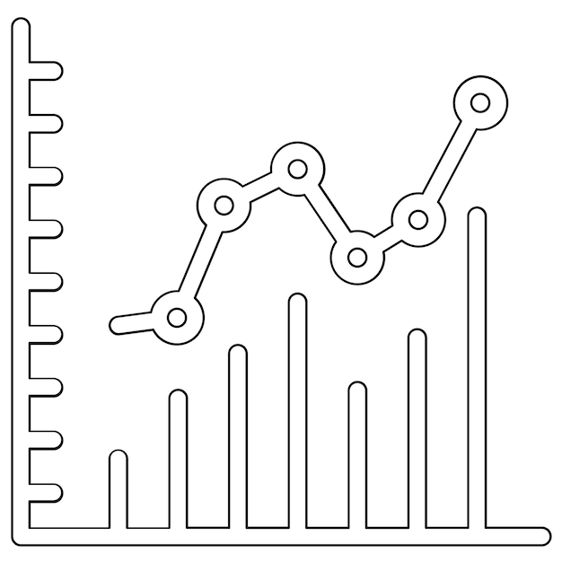 Ilustración del icono vectorial del conjunto de iconos de infografías
