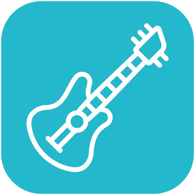 Ilustración del icono vectorial de bajo del conjunto de iconos de pesca