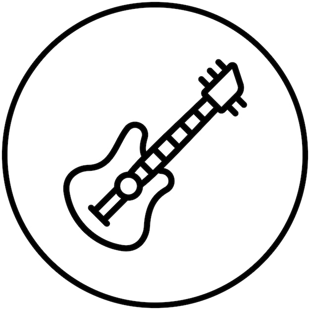 Ilustración del icono vectorial de bajo del conjunto de iconos de pesca