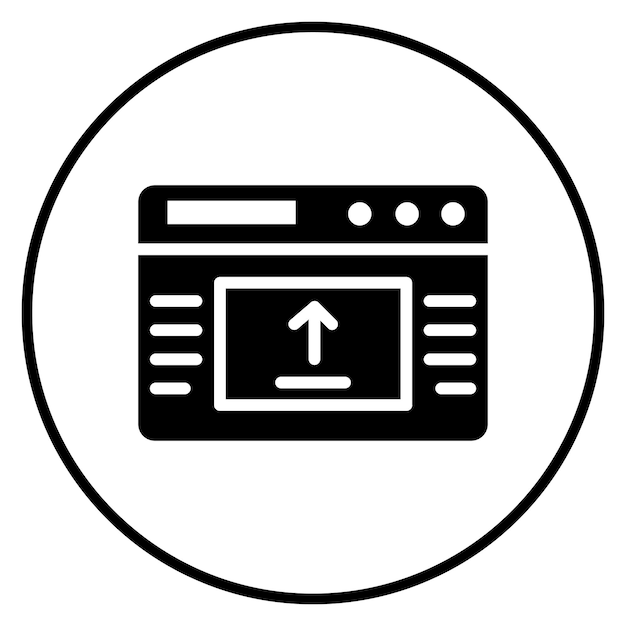 Ilustración del icono vectorial del conjunto de iconos SEO y SEM de la página web de carga