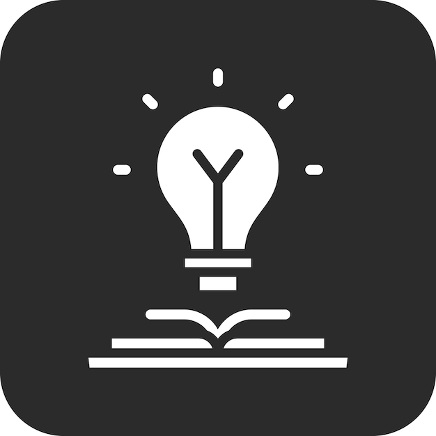 Ilustración del icono vectorial del conocimiento del conjunto de iconos de Investigación y Ciencia