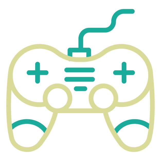 Ilustración del icono vectorial de la consola de juegos del conjunto de iconos de tecnología