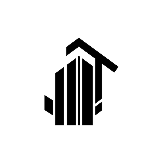 Ilustración del icono vectorial de la construcción de la arquitectura