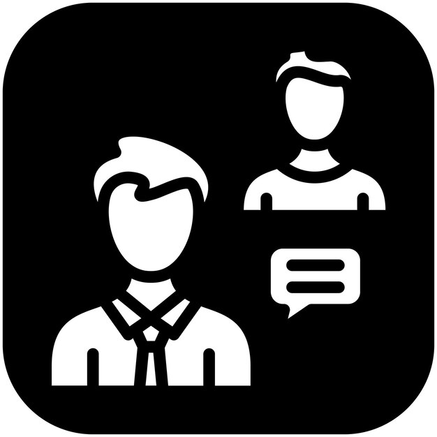 Ilustración del icono vectorial del consultor del conjunto de iconos de Gig Economy