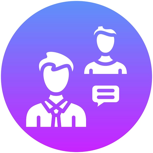Ilustración del icono vectorial del consultor del conjunto de iconos de Gig Economy