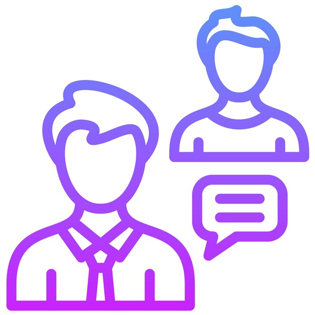 Ilustración del icono vectorial del consultor del conjunto de iconos de Gig Economy