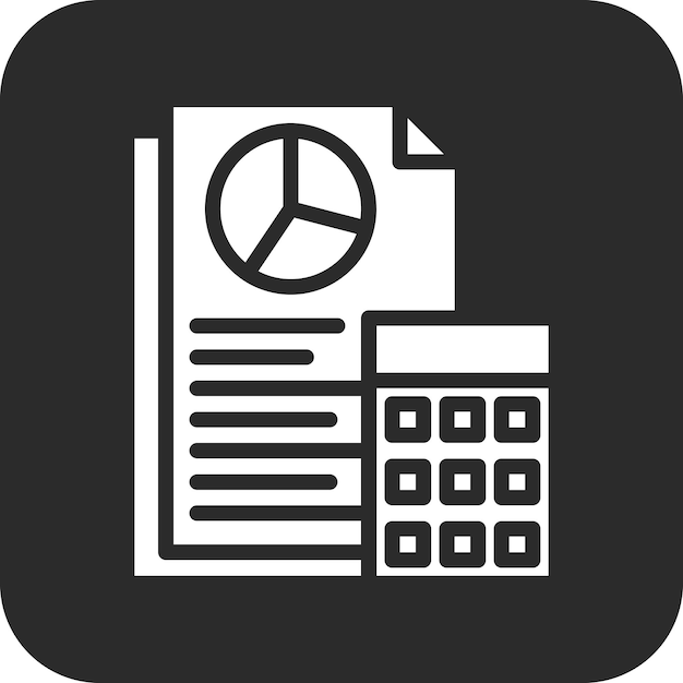 Ilustración del icono vectorial del contable del conjunto de iconos de contabilidad