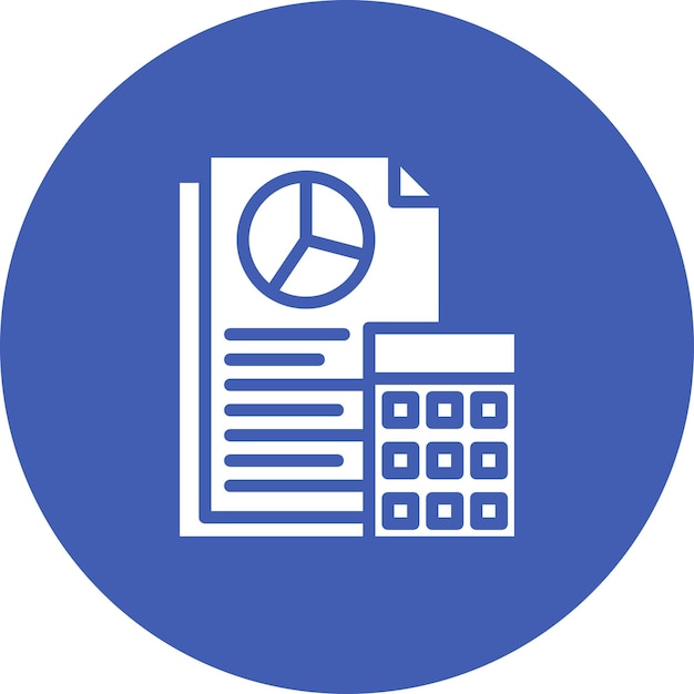 Ilustración del icono vectorial del contable del conjunto de iconos de contabilidad