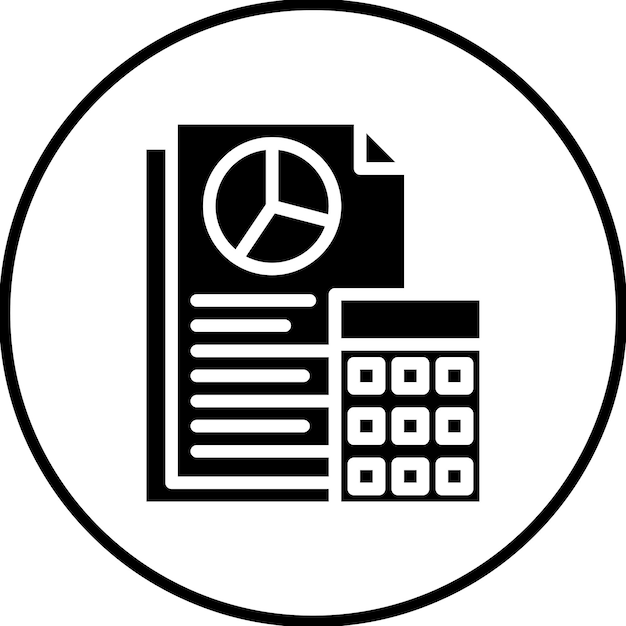 Ilustración del icono vectorial del contable del conjunto de iconos de contabilidad