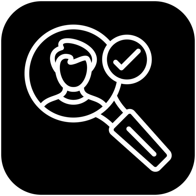 Ilustración del icono vectorial de contratación de personal del conjunto de iconos de eventos de premios