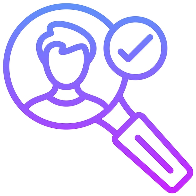 Ilustración del icono vectorial de contratación de personal del conjunto de iconos de eventos de premios
