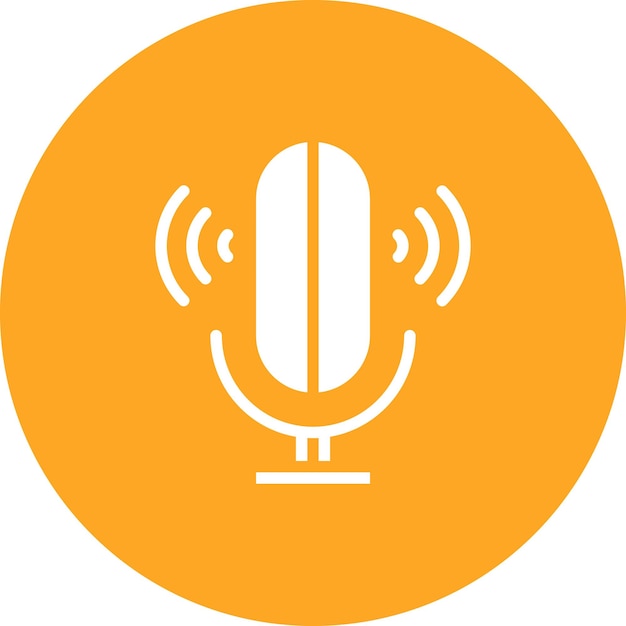 Ilustración del icono vectorial de control de voz del conjunto de iconos de Smart Home