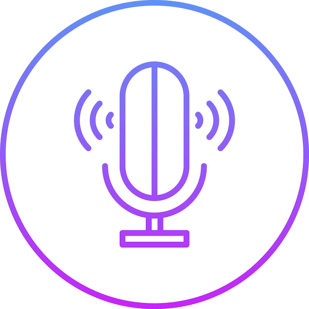 Ilustración del icono vectorial de control de voz del conjunto de iconos de Smart Home