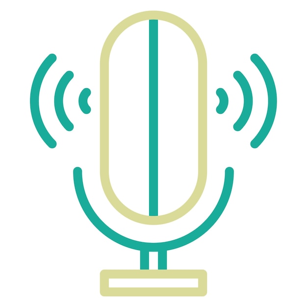Ilustración del icono vectorial de control de voz del conjunto de iconos de Smart Home