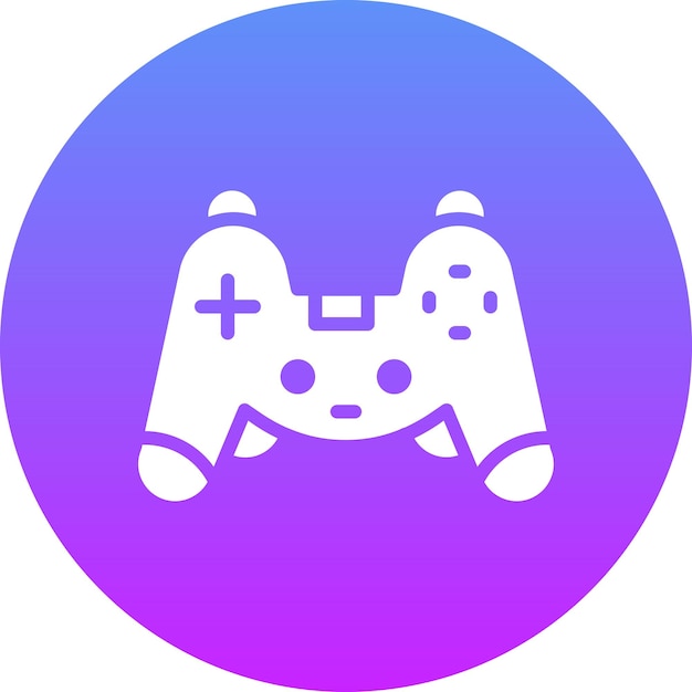Ilustración del icono vectorial del controlador de juego del conjunto de iconos del centro comercial