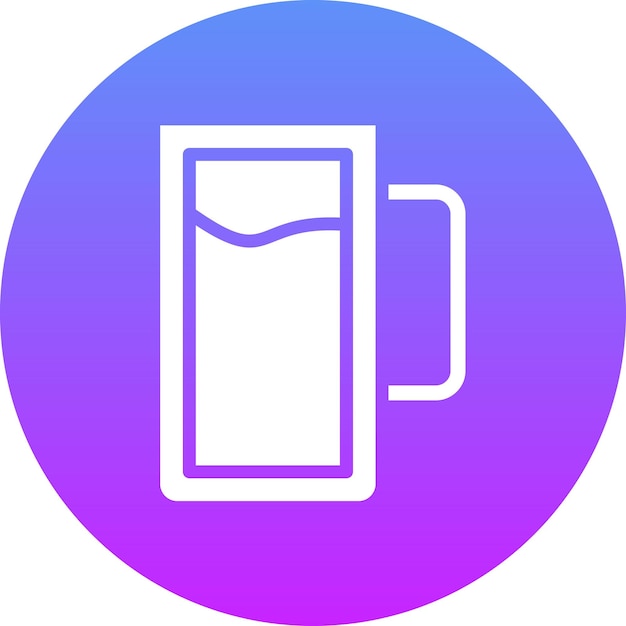 Ilustración del icono vectorial de la copa de bebida del conjunto de iconos de otoño