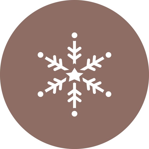 Vector ilustración del icono vectorial de copo de nieve del conjunto de iconos meteorológicos