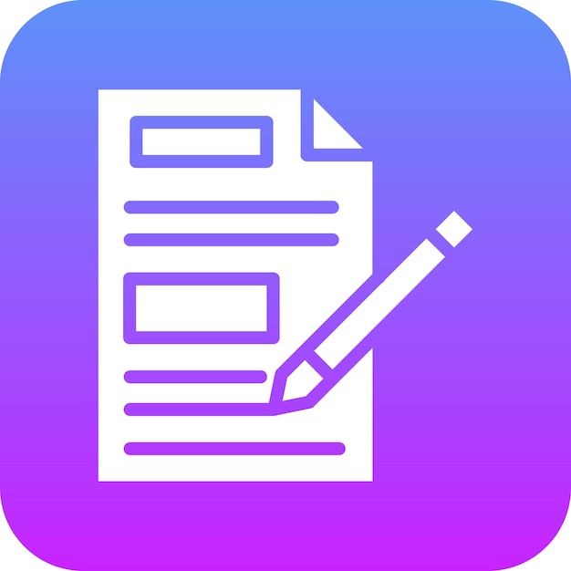 Ilustración del icono vectorial de copywriting del conjunto de iconos SEO y SEM