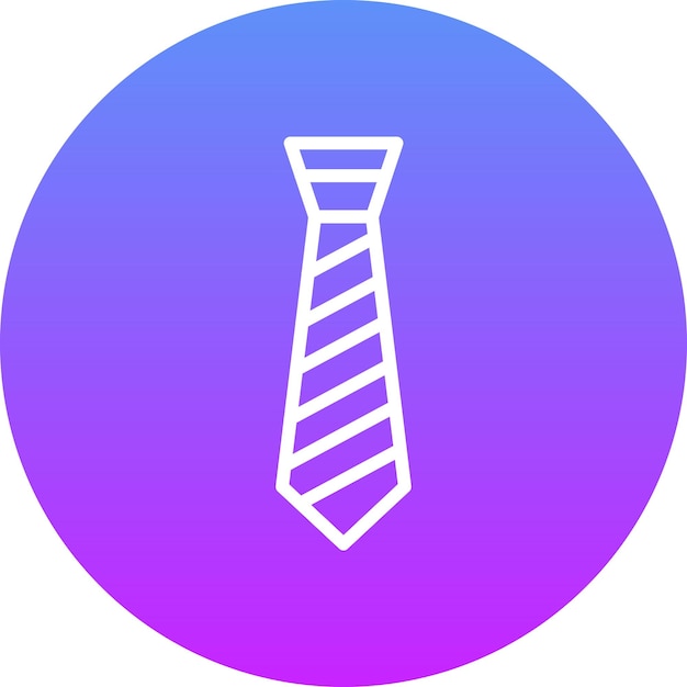 Ilustración del icono vectorial de la corbata del conjunto de iconos de moda