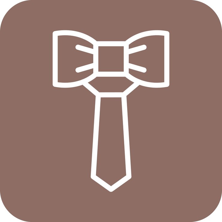 Vector ilustración del icono vectorial de la corbata del conjunto de iconos de ropa