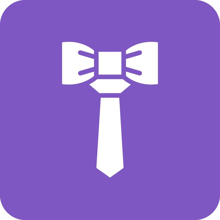 Vector ilustración del icono vectorial de la corbata del conjunto de iconos de ropa